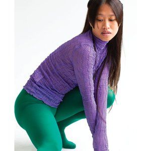 Find Me Now Ross Mesh Mockneck